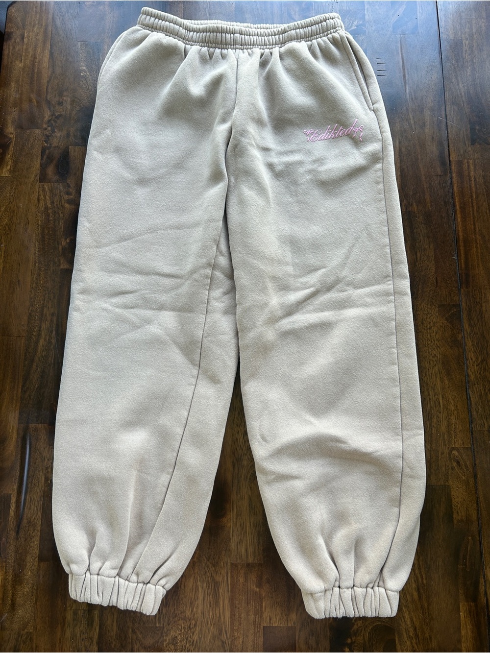 Edikted Fleece Jogger Pants